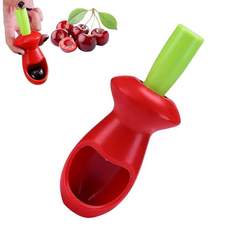 Removedor de hoyos de cereza, removedor de semillas de cerezo de mano, duradero y portátil para descorazonadores de frutas y verduras, utensilios de cocina fáciles