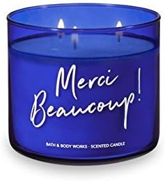 Bath and Body Works 3 Wick "Merci Beaucoup" Scented Candle Capri Citron 14.5 Ounce