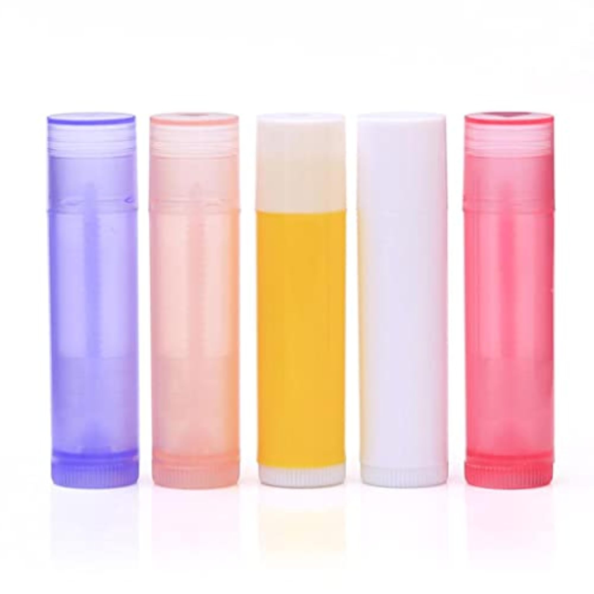 10x 5G Empty Lipstick Tubes Refillable Lip Gloss Balm Bottles Vials Rose Red