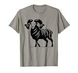 Ram Dad Mom Lover - Monocromático Ram Camiseta