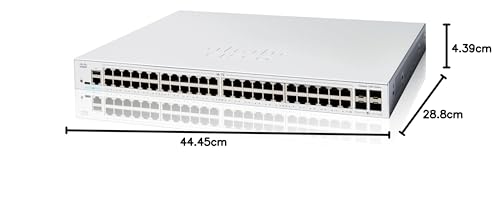 Image of Cisco Catalyst 1200-48T-4G Smart Switch, 48 Port GE, 4x1GE SFP, Limited Lifetime Protection (C1200-48T-4G)