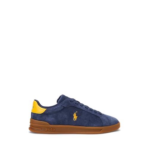 Polo Ralph Lauren Men's Suede-HRT Crt Ii-Sneakers-Low Top Lace4