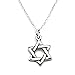 KEVIN N ANNA Sterling Silver Star of David Charm - Faith Charm Necklace, 18
