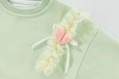 Image of Peacolate 2-7T Spring Fall Summer Little Girls 2pcs Clothing Set T Shirt and Jeans