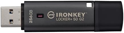 Kingston Ironkey Locker+ 50 G2 256GB Encrypted USB Drive | FIPS 1...