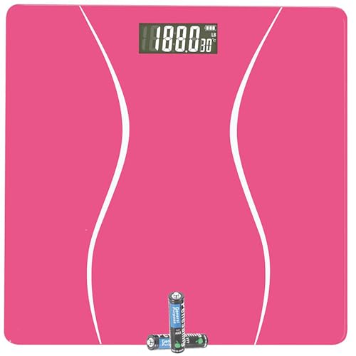 Scale for Body Weight Digital Bathroom Scale Weight Scales for People Body Scale Pink Max:400LB/180KG 2 Weighing Units: LB/KG