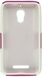 Eagle Cell Alcatel One Touch Fierce Hybrid TPU Mesh Case - Retail Packaging - White/Hot Pink