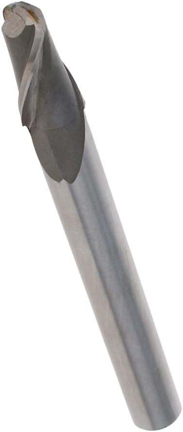 Auniwaig R9 0.63" x 1.26" x 5.51" Double Flute Ball Nose End Mill Cutter HSSAL CNC Router Bits Spiral Milling Tool 1PCS