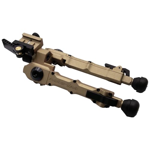 Accu-Tac BR-4 G2 Bipod, Quick Detach 1913 Pic Rail Mount, FDE/Tan, Adjustable 4-Position Legs...