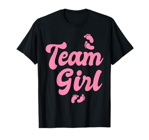 Equipo Chica Género Revelar Baby Shower Camiseta