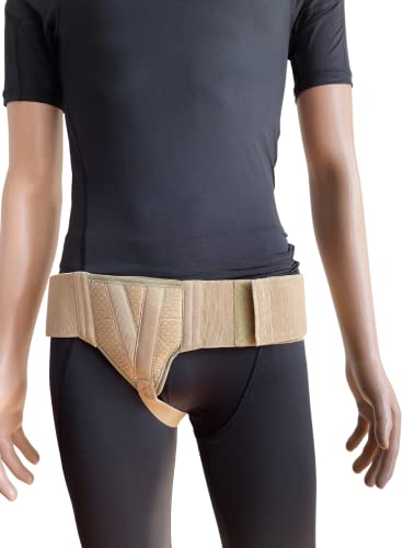 FlexaMed Right Side Inguinal Hernia Groin Belt Beige (L 38-42)