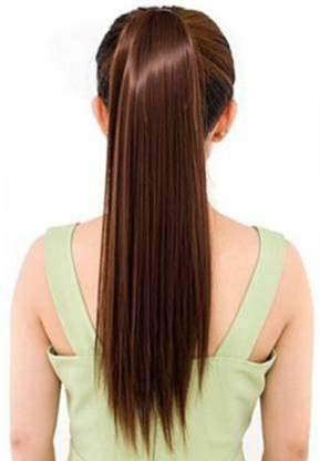 Views Hair Extensions And Wigs Women's Wrap Around Ribbon Ponytail Hair Extension (24 Inch, Brown)-image-20