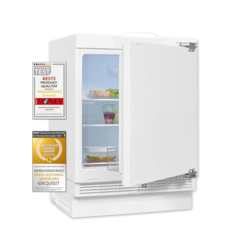 Exquisit Unterbaukühlschrank UKS140-V-FE-010E | 138 l Nutzinhalt | 4 Sterne | Abtau-Automatik