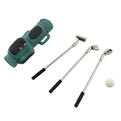 Taodan Mini Sports Golf Set 1Set 1:12 Miniature Golf Club Model Mini House Decoration Accessories #TOP1