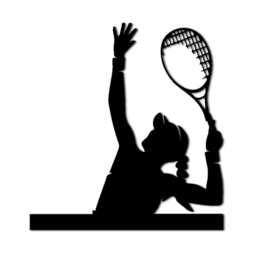 Tennis Player Serving Metal Wall Art Decor Outdoor Decor Metal