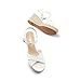 DREAM PAIRS Espadrille Dressy Wedge Sandals, Women's Platform Sandals Casual Summer, Comfortable High Heeled Wedges with Adjustable Buckle,Size 6.5,White-Pu,SDPW2408W