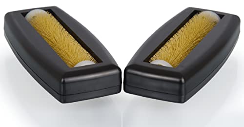 Crumpy Krümelbürste Tischroller Handstaubsauger für Auto Caravan Zuhause (2X Schwarz)