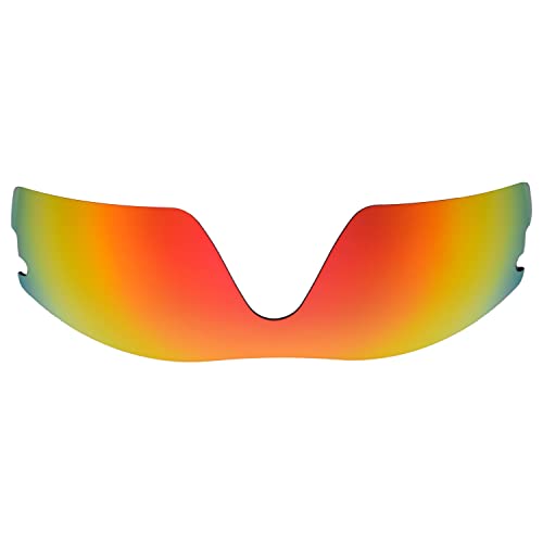 Objectifs Oakleys Radar Pitch avec teinte rouge éclatante et taille unique