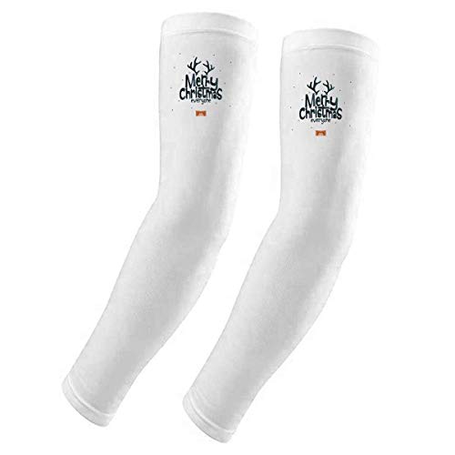 Manches protection solaire UV légères et extensibles au motif festif de renne