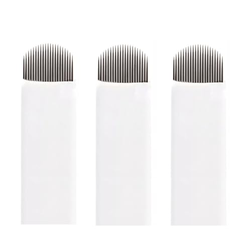50 pcs Nano Agujas Microblading u21 diámetro 0,15mm Agujas Tatuaje en forma de U Microblading Aguja Tatuaje Cejas (U21-0.15mm)