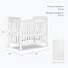 Dream On Me Violet 4-in-1 Convertible Mini Baby Crib in White, Pinewood, 1” Mattress Pad, 3 Mattress Heights, Converts to Mini Day Bed & Twin-Size Bed, GreenGuard Gold & BSA Certified