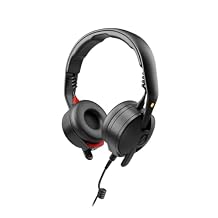 RDE NTH-50 Professional On-Ear Wired DJ Headphones | Durable, Comfortable, Hi-Fi Audio | Musicians, Filmmakers, Creators Black