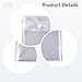 Generic 40 Pcs A6 Plastic Vertical Envelopes, 4.3 X 6.3 in, with Snap Closure, Transparent File Bags, Office Home School Use