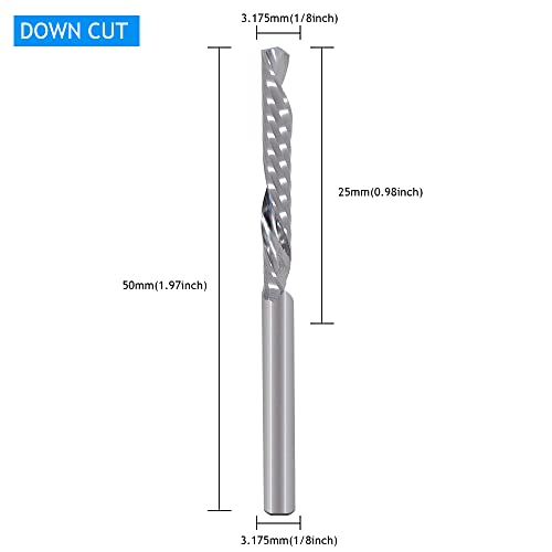 Fresa CNC de 1/8 para corte de PVC y paneles de madera MDF 2