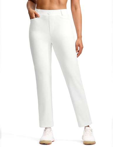 Women's Fleece Lined Pants Stretch Travel Pant with Zipper Pockets Slim Dressy Golf Business Work Casual Slacks2