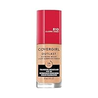 Covergirl Outlast Extreme Wear 3-in-1 Full Coverage Liquid Foundation, SPF 18 Sunscreen, Classic Ivory, 1 Fl. Oz
