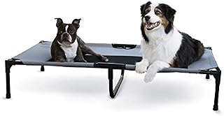 K&H PET PRODUCTS Original Pet Cot Elevated Dog Bed Gray/Black Mesh X-Large 32