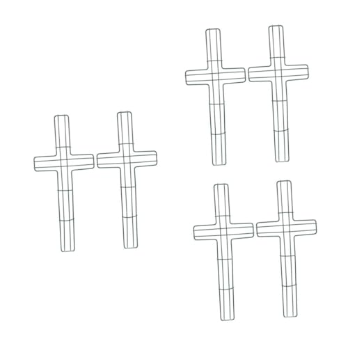 Alipis 6pcs Wreath Frame Iron Wreath Rack for Easy Flower Arranging for Easter Holiday Decorations Burr Sturdy Base for Home Office Decor