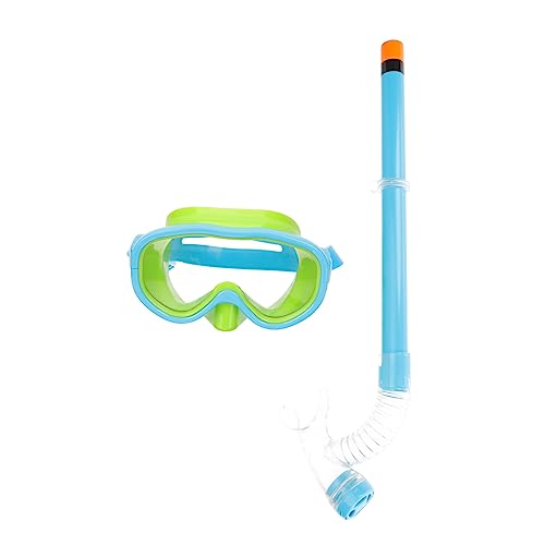 Mikikit Boys and Girls Snorkeling Set Snorkel Mask Tube for Children Portable Snorkeling Gear Leakproof and Comfortable