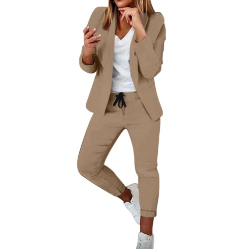 Richymfa Tailleur Donna Curvy 2 Pezzi Elegante Completo da Donna