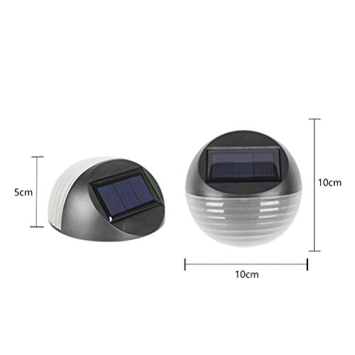 SOLUSTRE 4 peças de luz solar arandela colorida para quintal jardim passarela lâmpada de parede exte