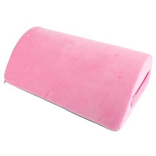 Coussin repose-pieds en mousse mémoire de forme ergonomique rose - 2