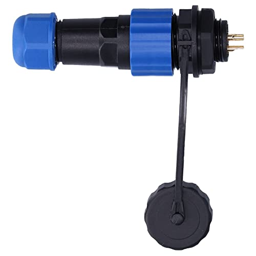 Conector enchufe aviación 3 pines cobre puro oro miniatura 3