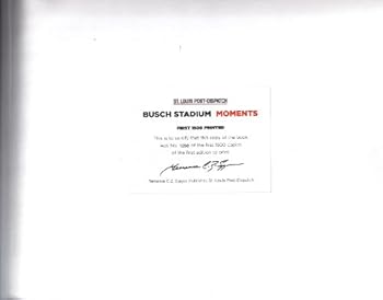Hardcover Busch Stadium ; Moments Book