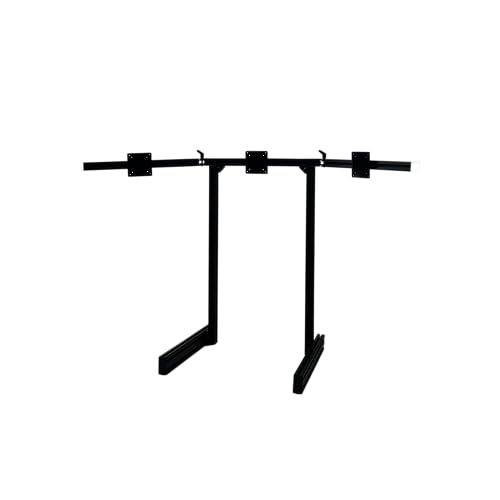 GTR Ergo Quad Monitor Stand Majestic Black