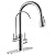 APPASO Kitchen Faucet with Water Filter, Pull Out 3 Way Sink Faucets with Sprayer, High Arch 2 Handle Faucet with Water Purifier - 3 in 1 Faucet Brushed Nickel (Without Water Filtration Device)