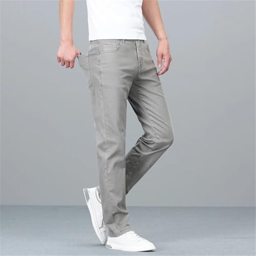 Men's Denim Pants Elastic Thin Slim Soft Comfortable Casual Denim Pants3