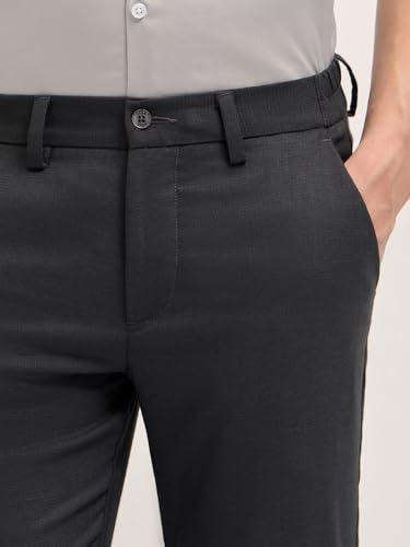 Image of THE BEAR HOUSE Men's Blue Regular Fit Formal Trouser