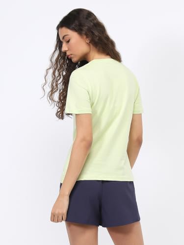 Image of NOBERO 100% Cotton T-Shirts for Women Stylish | Regular Fit | Solid T Shirts for Women 180 GSM Combed Cotton | Crew Neck Half Sleeve