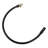 X AUTOHAUX 16' Tire Inflator Air Pump Hose Adapter Extension Locking Tire Chuck Tube Connection for Standard America Valve with Air Release Valve for Car Mountain Bike Motorcycle