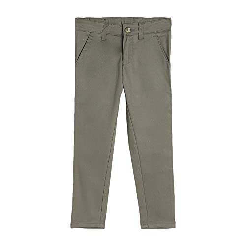 Image of Urbano Juniors Boy's Slim Fit Mid Rise Solid Chino Trouser Stretch