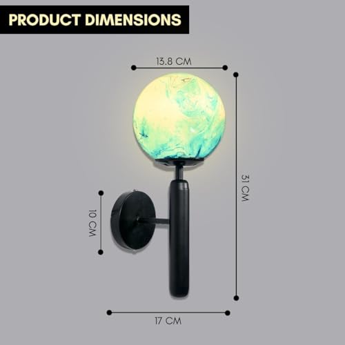 Image of SINOMAN Metal Wall Light For Living Room Modern /Wall Lamps For Bedroom /For Living Room /Wall Lights For Home Decoration /Bedside Wall Lamp (Wl Venus, Without Bulb)