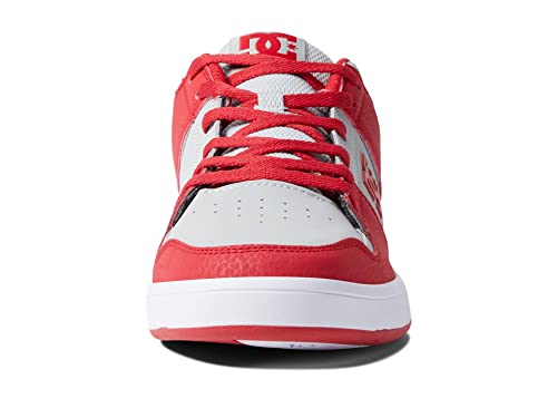 DC Tênis de skate masculino Pure, Vermelho/cinza 1, 42