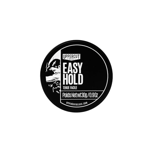 Uppercut Deluxe Easy Hold Pomade 0.9oz / 30g – Light Hold Matte Finish Men's Hair Pomade, Natural Texture & Volume, Water Based Cream Pomade, Weightless Flexible Control, Easy Wash Out Styling Product