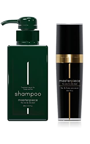 【セット商品】masterpiece オールインワン 養毛 シャンプー&養毛剤 セラム(各1本セット) 無添加 ヘアケア 頭皮ケア 国内生産