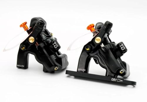 Jstpure for -F Cyclocross Gravel eBike Cycling 4-Piston Disc Brake Caliper Set Black